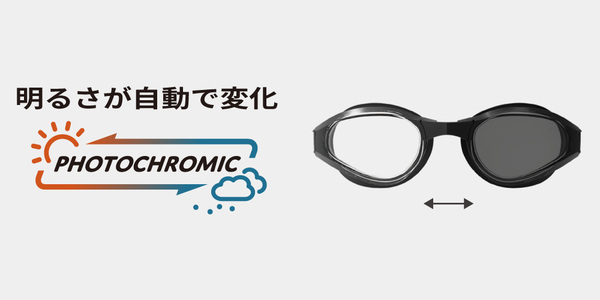 明るさが自動で変化「調光レンズ」