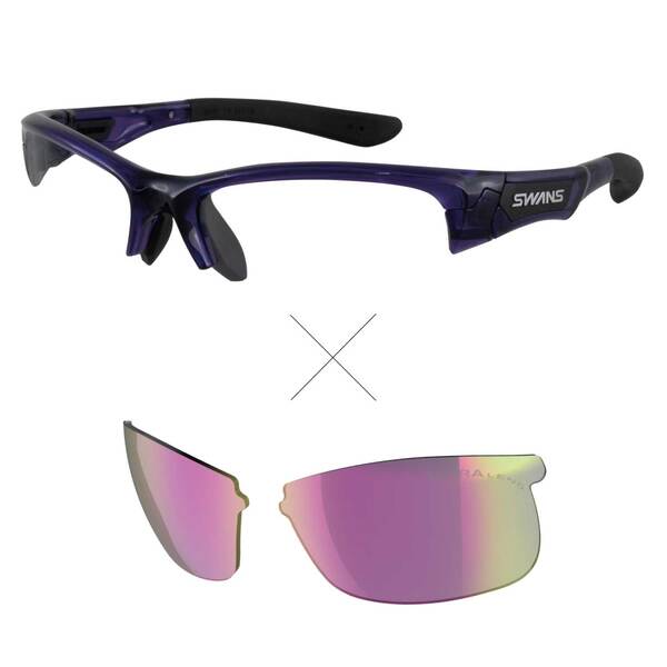 SPRINGBOK スプリングボック サングラス クリアスモーク レッドシャドーミラー×ULTRAネプチューンパープル(裏面マルチ)