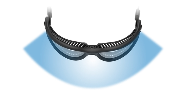 裸眼とほぼ同じ視界範囲を実現