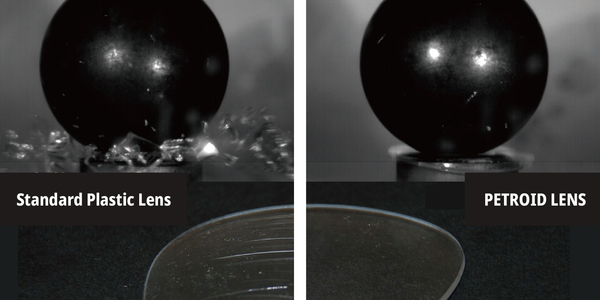 Impact-resistant PETROID LENS