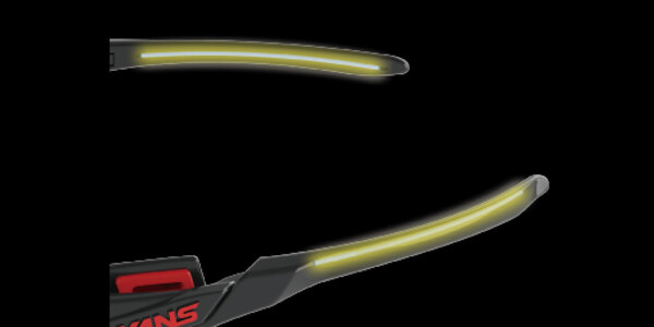 Temple shape assuming a cap or helmet