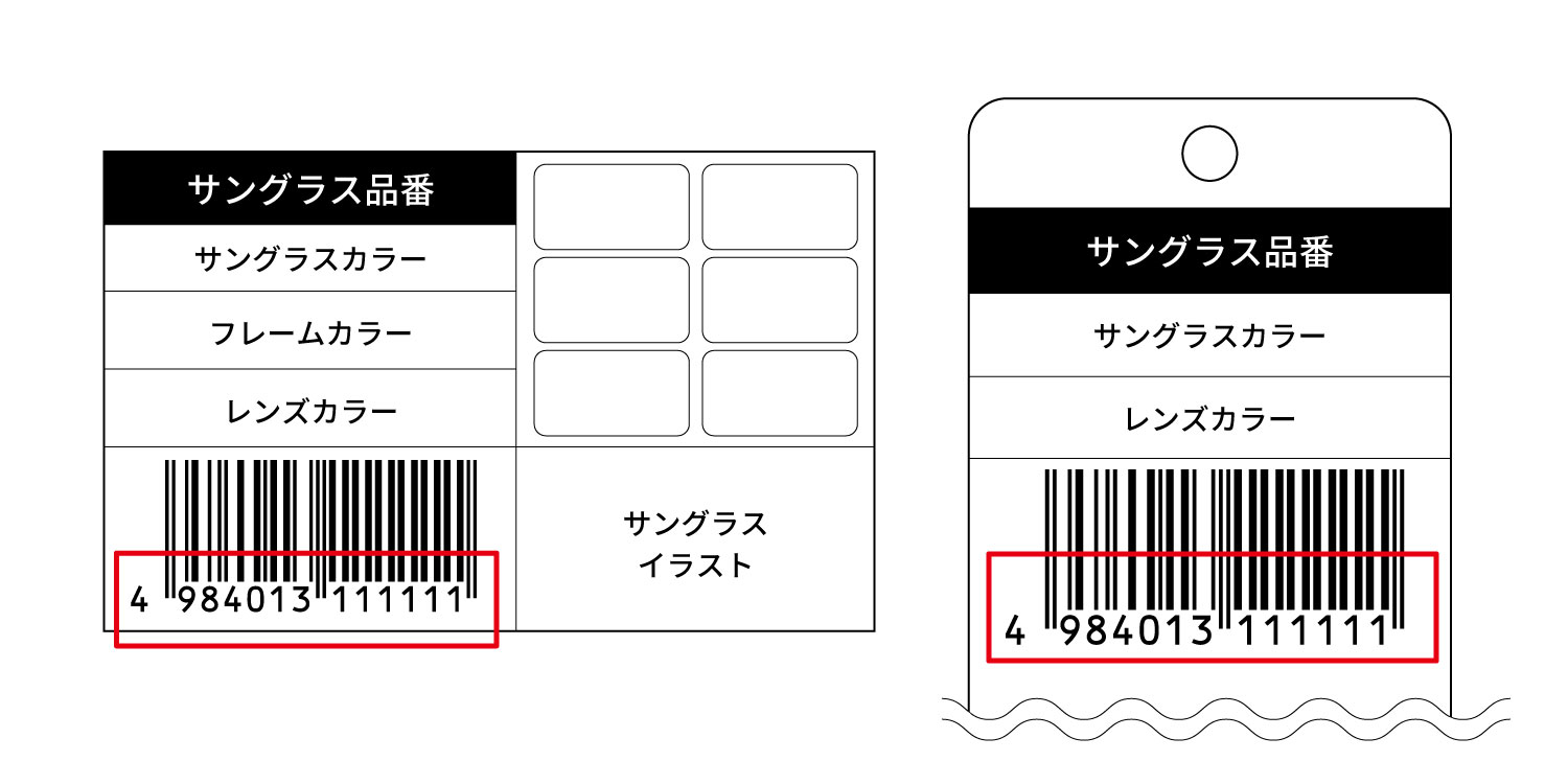 サングラスサポートを利用したいのですが、製品のJANコードが