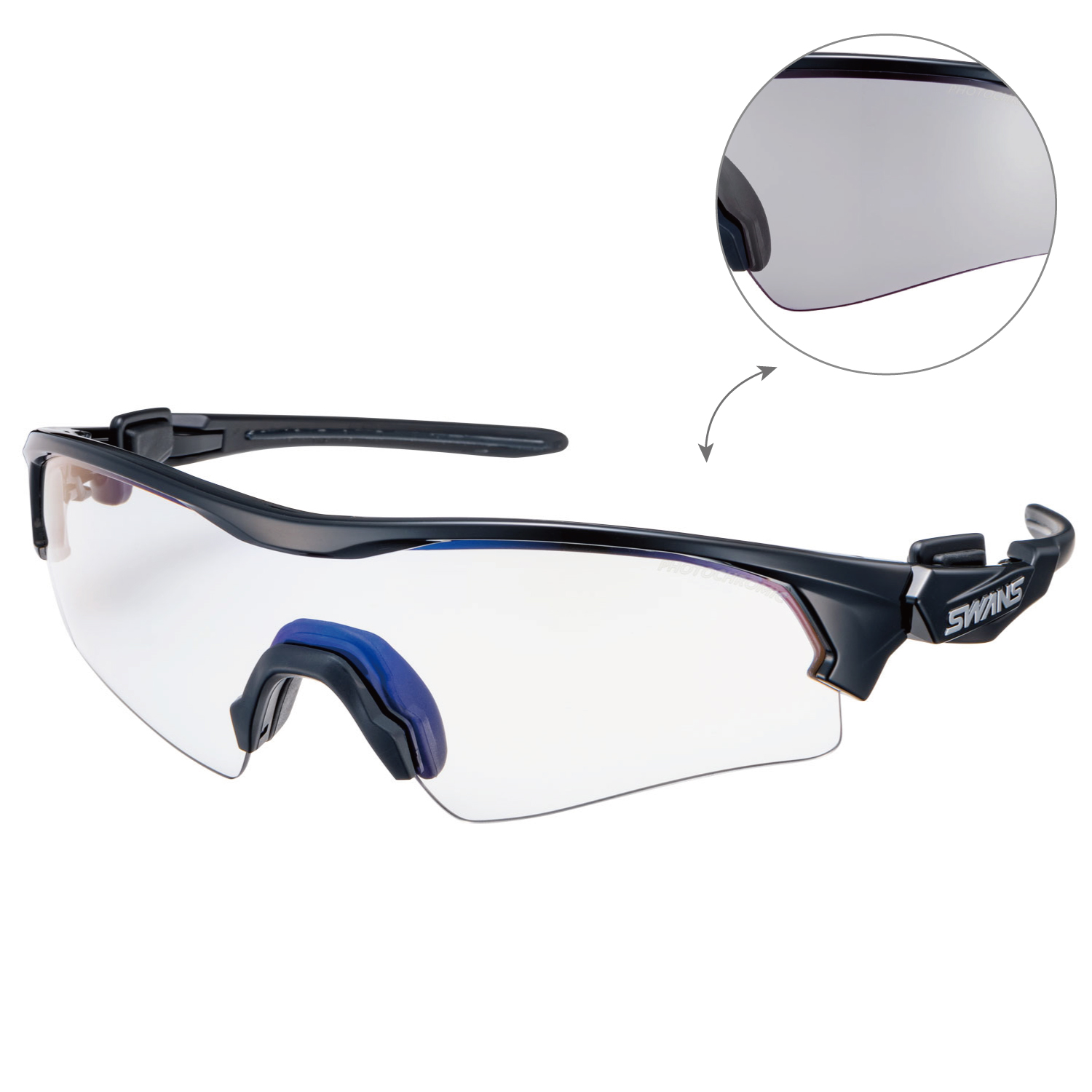 SWANS新品ゴーグルFZ911CPDH調光偏光レンズブラック35%OFF処分品